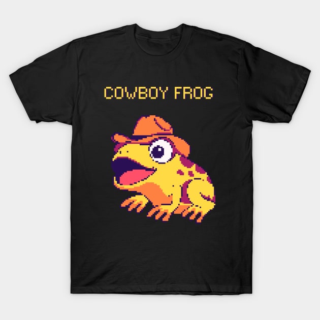 Cowboy Frog T-Shirt by valentinahramov